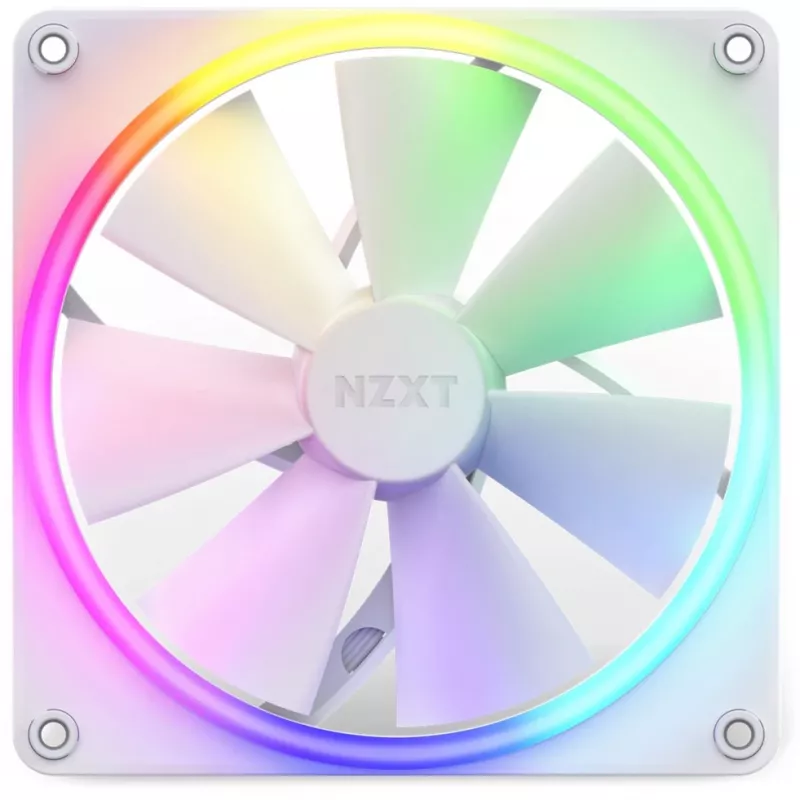 NZXT F140 RGB 140mm witte enkele ventilator