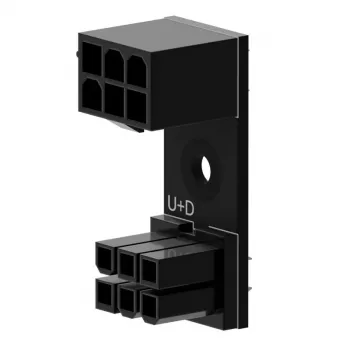 6-pin PCIe 180° adapter U+D by Singularity voor GPU/PCIe-stroomkabel (SC-A-PCIE6-UD)