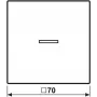Jung HOME taster BTLS17101PSWM enkel met pijlsymbolen 1 (BTLS17101PSWM)