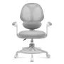 Draaistoel mark adler Junior 4.5 grijs — ergonomische bureaustoel, in hoogte verstelbaar 40–50 cm, netrugleuning, rolvoet, armleuningen, lendensteun