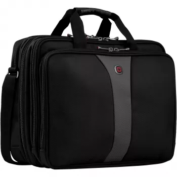 Wenger/SwissGear Legacy 17 notebooktas 43,2 cm (17) aktetas zwart, grijs