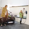 Qoltec Mobiele EV-autolader Verstelbaar 2in1 Type2 | 7kW | 230V | CEE 3 PIN | Wi-Fi | LCD | Draagbaar | Wallbox | 5m