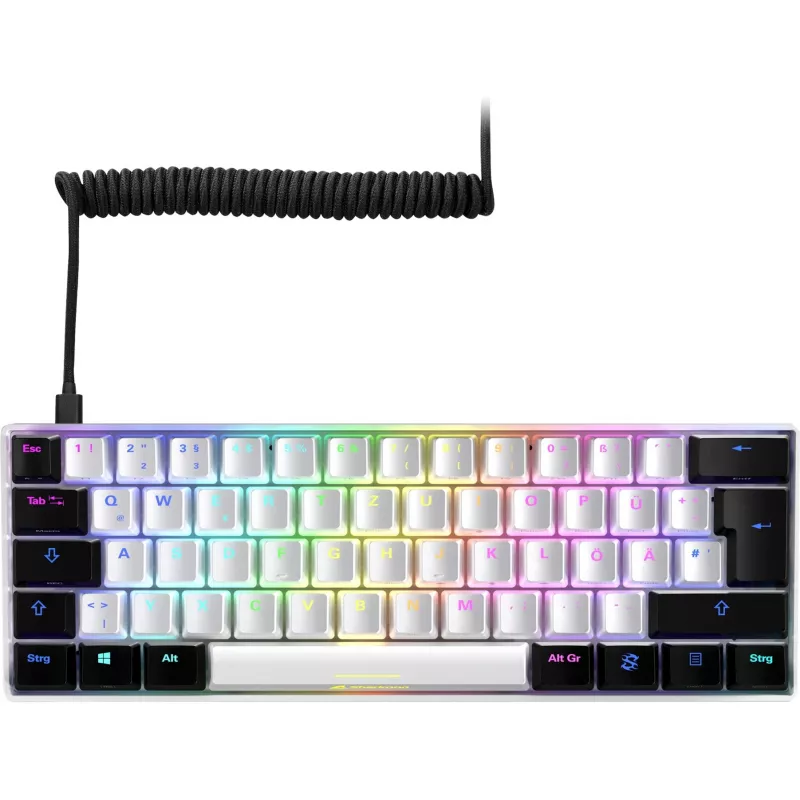 Sharkoon SGK50 S4 toetsenbord gaming USB QWERTZ Duits wit RGB LED