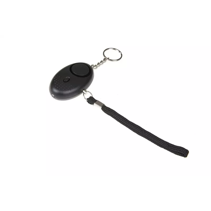 Persoonlijk alarm GUARD YC-003-BL — 120 dB, LED-zaklamp, LR41-batterijen, draagbaar veiligheidsapparaat