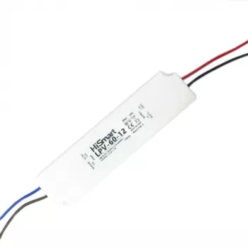 LED-driver MEAN WELL LPV-60-12, 60 W 12 V DC, 90–264 V AC ingang, wit, -30–70 °C