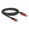 USB-kabel DeLOCK 80618 10 Gbit/s Type-A naar Type-C 2m rood metaal