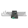Wera 950/9 Hex-Plus 4 inbussleutelset, metrisch, verchroomd