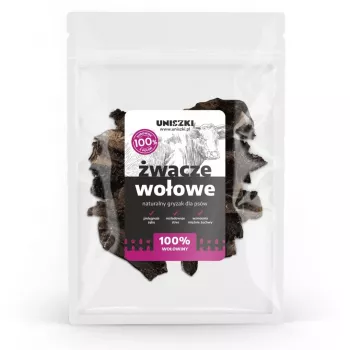 Hondensnack UNISZKI runderpens 500 g – enkelvoudige tandverzorgingssnack, graan- en glutenvrij