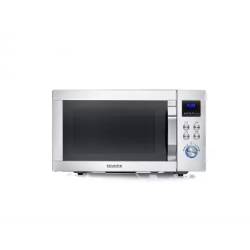 Combimagnetron SEVERIN MW 7918, vrijstaand, 25 L, 900 W, LED-display, zilver
