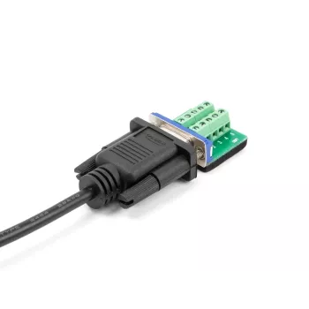 DeLOCK seriële kabel RS-232 D-Sub9 stekker naar stekker 2 m zwart