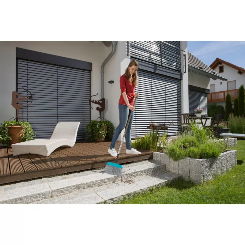 Gardena 03609-20 - buiten - blauw - grijs - harde borstels - kunststof - 320 mm