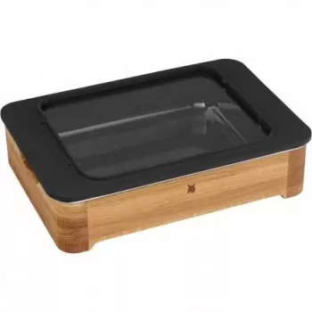 WMF Fusiontec rechthoekige ovenschaal van keramiek, staal, hout