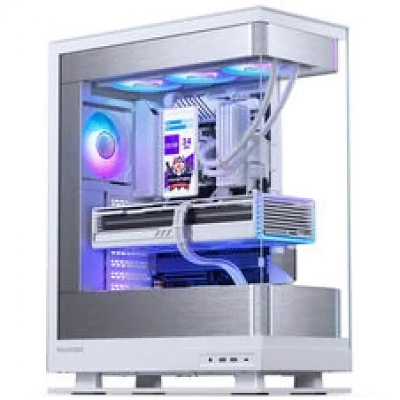 Phanteks Glacier One 360M25 LCD AiO-vloeistofkoeling, 6 inch display - 360 mm, wit