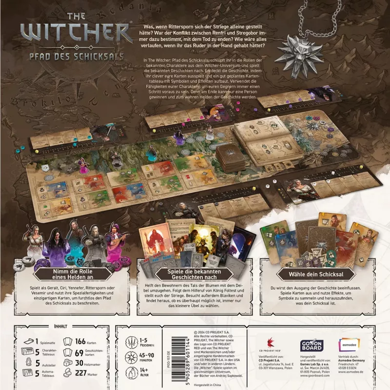 Bordspel Asmodee The Witcher: Pad van het Lot – tabletop-avontuur, scenariogebaseerd spel