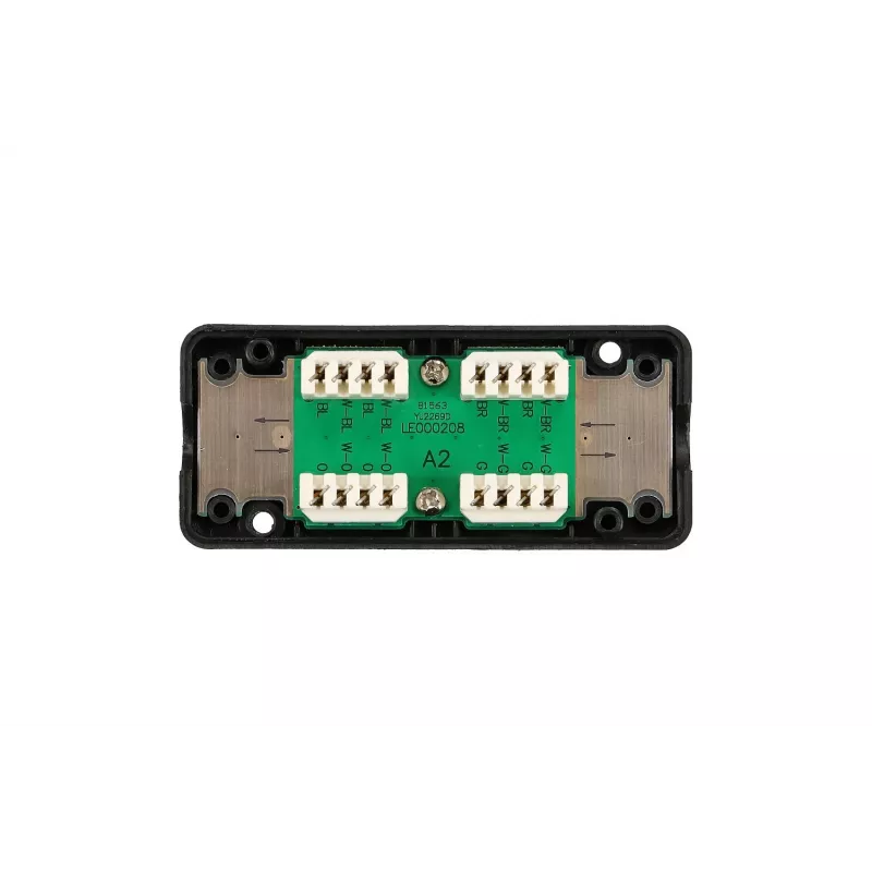 Extralink CAT6 UTP aansluitdoos, doorvoerverbinder, zwart