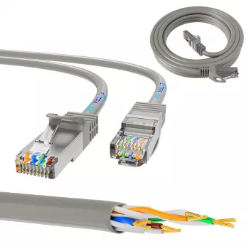 Netwerk-patchkabel Extralink Cat5e UTP 5 m — RJ-45 naar RJ-45, grijs