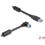 DeLOCK USB-kabel Type-A-stekker naar Type-B-stekker 90° gehoekt 2 m
