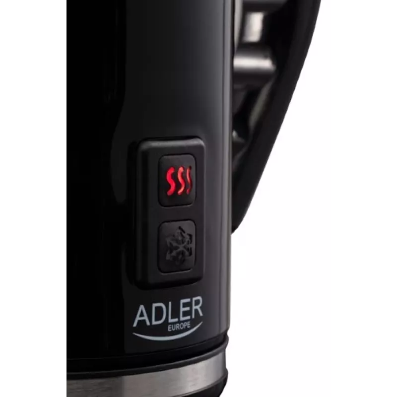 Automatische melkopschuimer/-warmer Adler AD 4478 — RVS-beker, 240 ml inhoud, 500 W, warm & koud