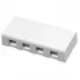 Schneider Electric Actassi opbouwdoos 4xRJ45, wit