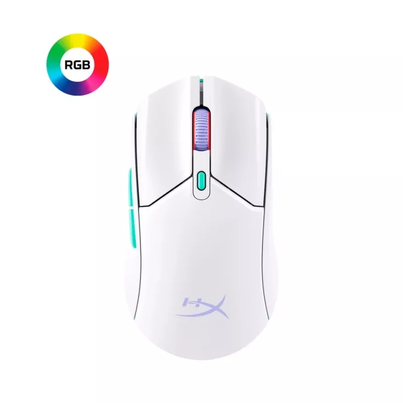 HyperX Pulsefire Haste 2 Core Wls - gaming-muis (wht/grn/pur)