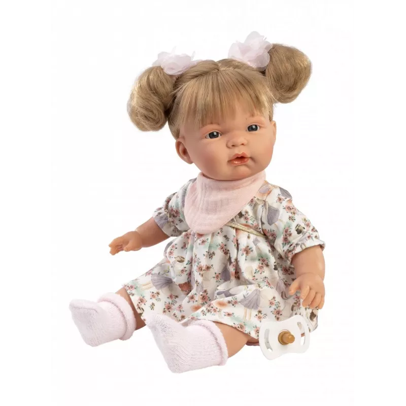 Pop Llorens Joelle, 38 cm huilende pop met realistische kenmerken en zachte lichaam