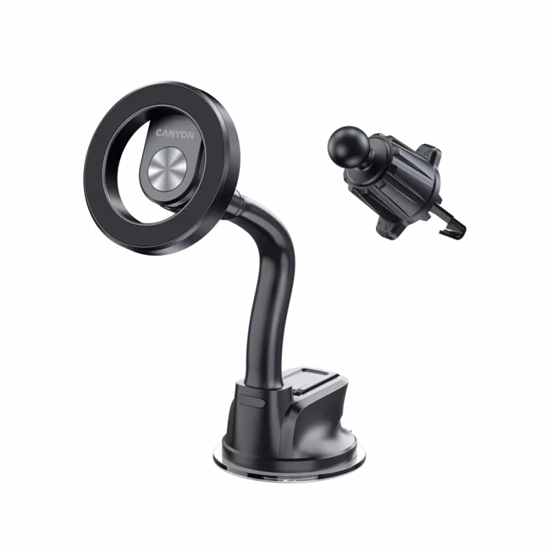 CANYON magnetische autohouder OnGrip 12 zuignap + ventilatie zwart