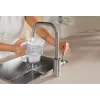 Brita Glass+1 Maxtra Pro Pure Performance glazen filterkan, 2,5 l totaal / 1,5 l gefilterd, vaatwasserbestendig, grijs