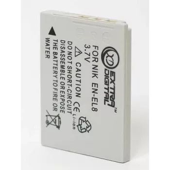 Oplaadbare camera-accu Extra Digital EN-EL8 3,7V 1050mAh voor Nikon