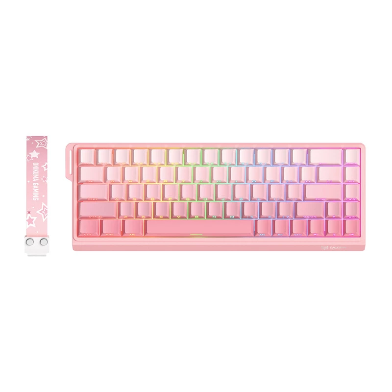 ONIKUMA G69 toetsenbord, roze, QWERTY