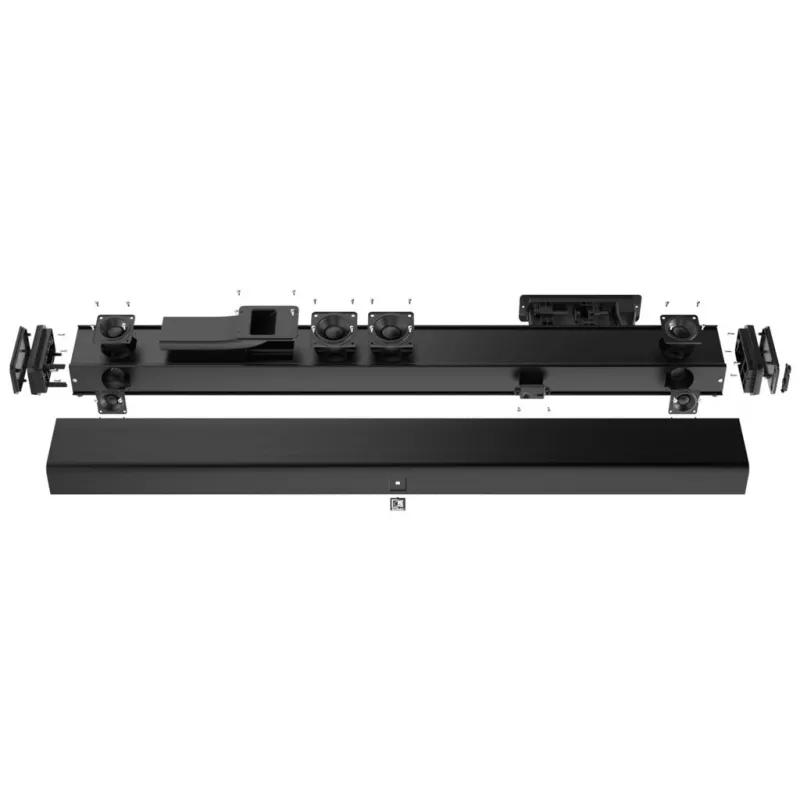 AUDAC IMEO2 professionele 3-weg soundbar, 3.1, Bluetooth, HDMI, 30 W subwoofer, zwart