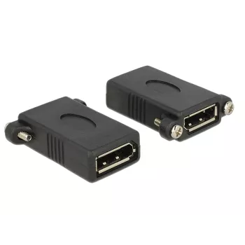 DisplayPort-adapter DeLOCK DisplayPort 1.1 F-F zwart