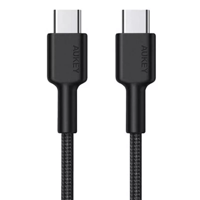 Aukey CB-CD45 USB-C naar USB-C-kabel, Quick Charge, 0,9 m, zwart