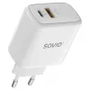 Savio LA-12 oplader voor mobiele apparaten universeel wit AC snelladen indoor