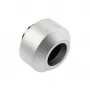 Hardtube-fitting OPTIMUS 12 mm, zilver – enkele klemverbinder voor starre koelbuizen