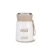 Thermosfles Maestro MR-1646-53 0,53 L RVS, beige/wit, vacuüm geïsoleerd, lekvrij, met lepel en bakje