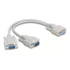 DeLOCK 67160 seriële kabel beige 0,3 m DB-9