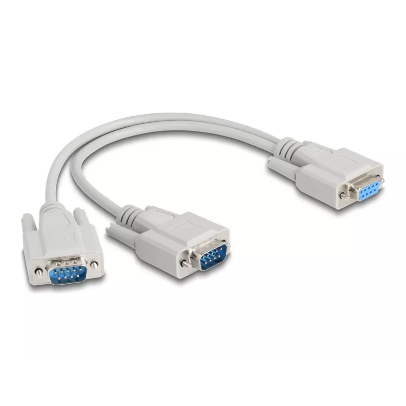 DeLOCK 67160 seriële kabel beige 0,3 m DB-9