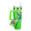 Paladone Minecraft groene 900ml isoleerbeker met rietje