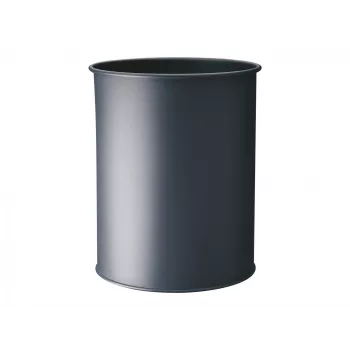 Afvalemmer Durable 330158 15 L rond metaal antraciet