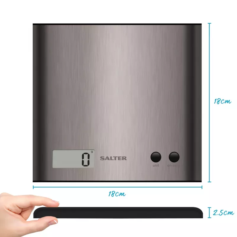 Keukenweegschaal Salter 1087 SSDRCEU16 Pro zilver