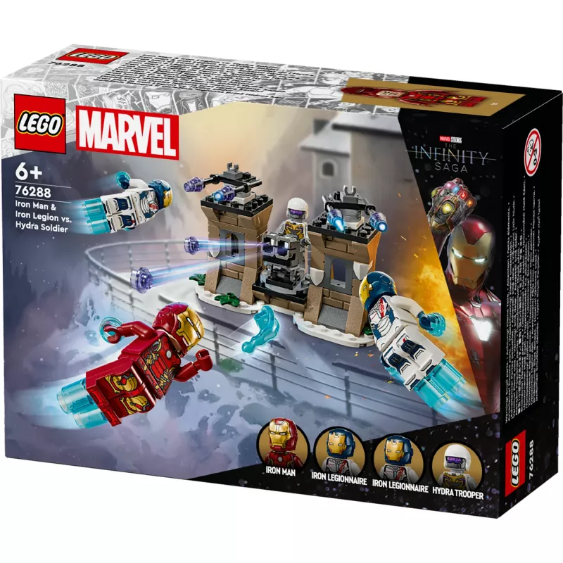 Bouwset LEGO-set 76288 Marvel Super Heroes Iron Man Iron Legion met HYDRA-soldaat-minifiguur, bouwbaar model