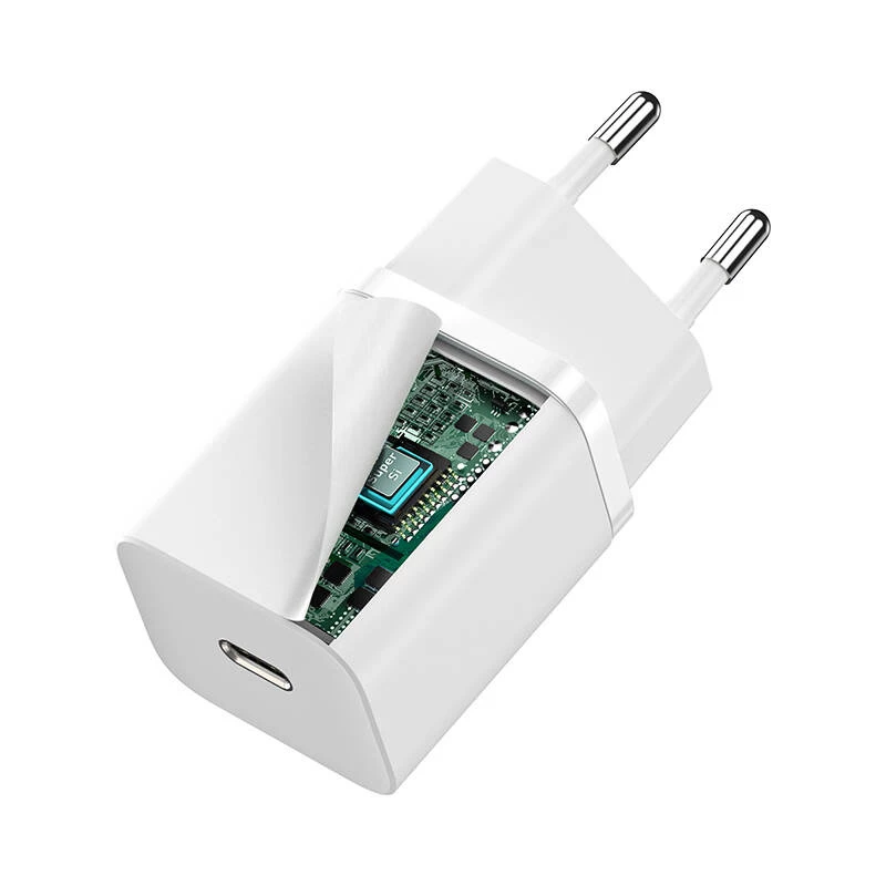 Baseus CCSUP-J02 mobiel apparaat oplader universeel wit AC snelladen