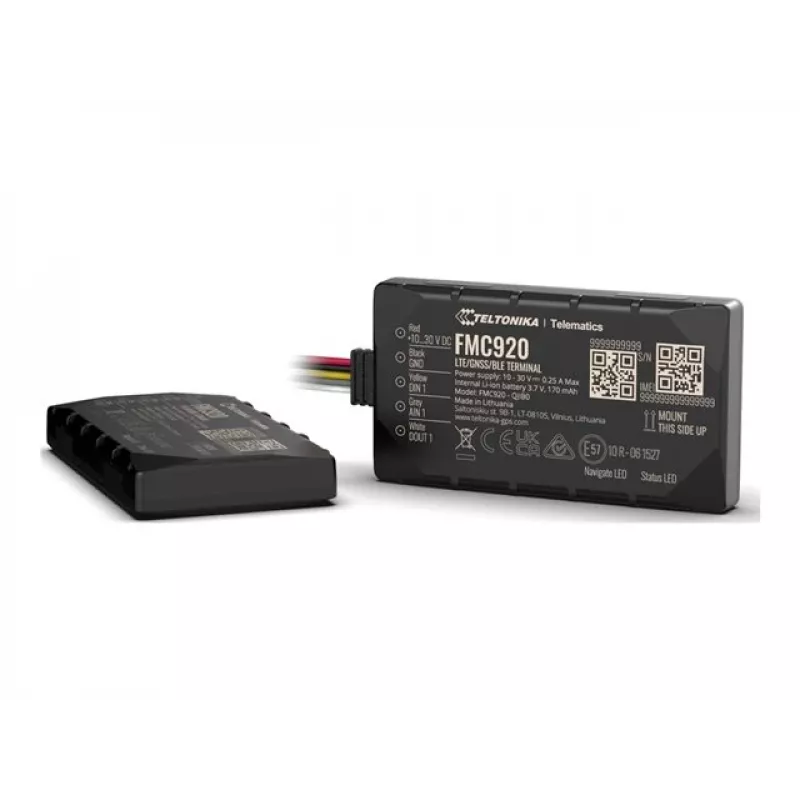 GPS-tracker Teltonika FMC920 4G LTE CAT 1 0.128GB zwart