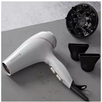 Haardroger Remington AC8901 HYDRAlux 2300 W 3 temperatuurstanden ionenfunctie diffuser wit