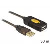 USB-kabel DeLOCK 30 m USB2.0 USB A zwart