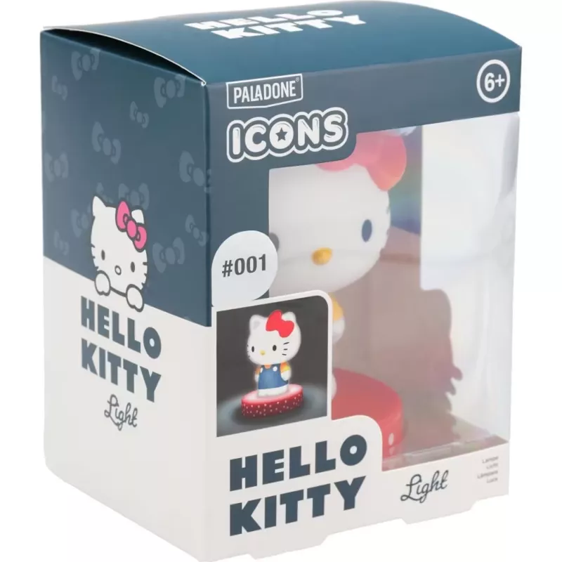 Tafellamp Paladone Hello Kitty Icon Light — decoratieve LED-icon-lamp, compacte nachtkastlamp