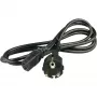Wentronic Goobay koudapparaat aansluitkabel, 2 m, zwart - type F (type F, CEE 7/7) > apparaatbus C13 (koudapparaataansluiting) (50098)