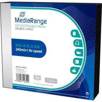 DVD+R DL MediaRange MR465 8,5 GB 5 stuks