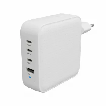 Hyper HyperJuice 100W USB-C GaN Reisoplader 3C+1A - Wit (HJ1002WHWWGL)