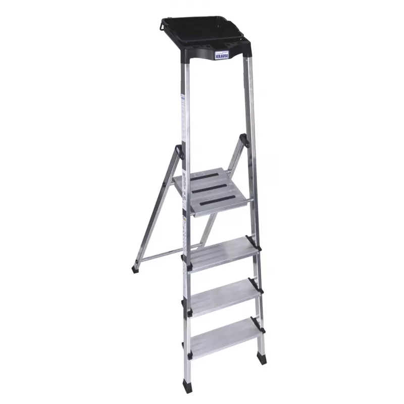 Krause Secury opvouwbare ladder zilver